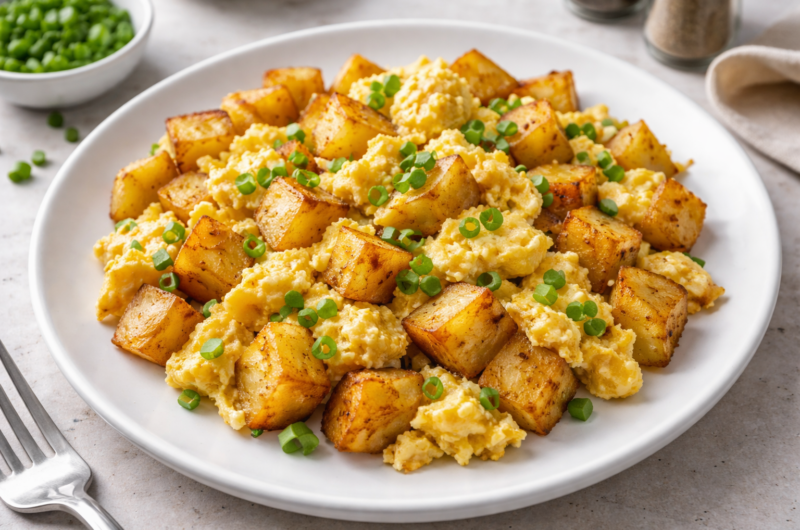 3-Ingredient Potato & Egg Breakfast (Ready in 10 Minutes)