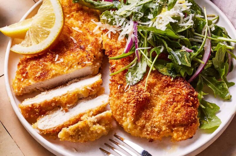 Chicken Milanesa (Crispy Pan-Fried Chicken Cutlets)