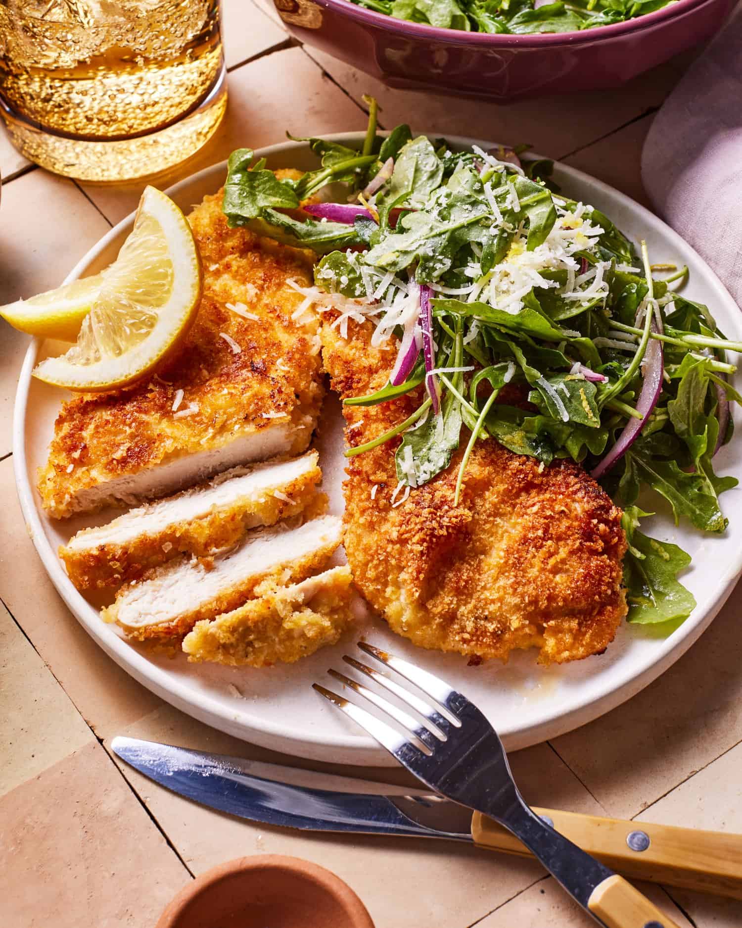 Chicken Milanesa (Crispy Pan-Fried Chicken Cutlets)