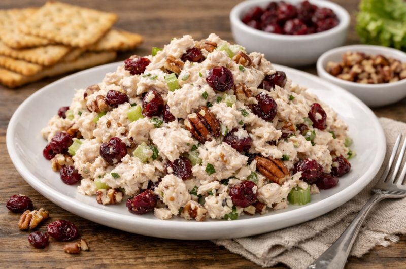 Cranberry Pecan Chicken Salad (Creamy & Easy)