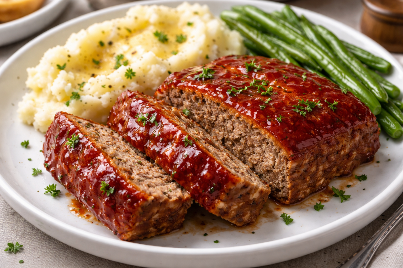 Juicy Classic Meatloaf with Sweet & Tangy Glaze