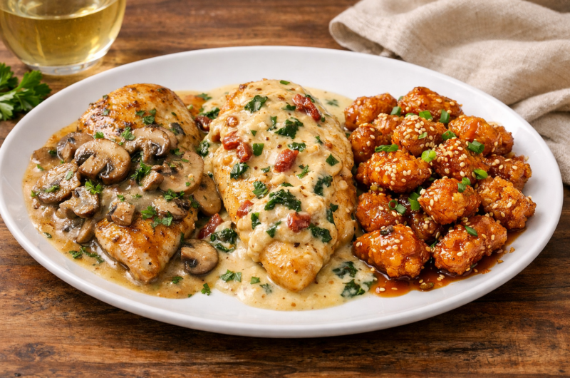 Three Irresistible Chicken Recipes: Mushroom White Wine, Creamy Vermouth, & Crispy Honey Garlic