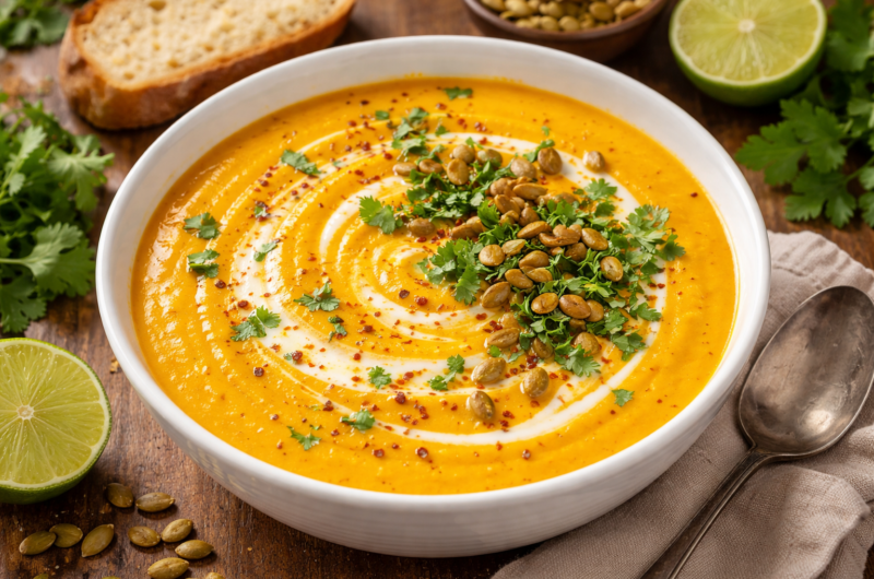 Coconut Curry Pumpkin Soup (Creamy, Comforting & Ready in 30 Minutes)