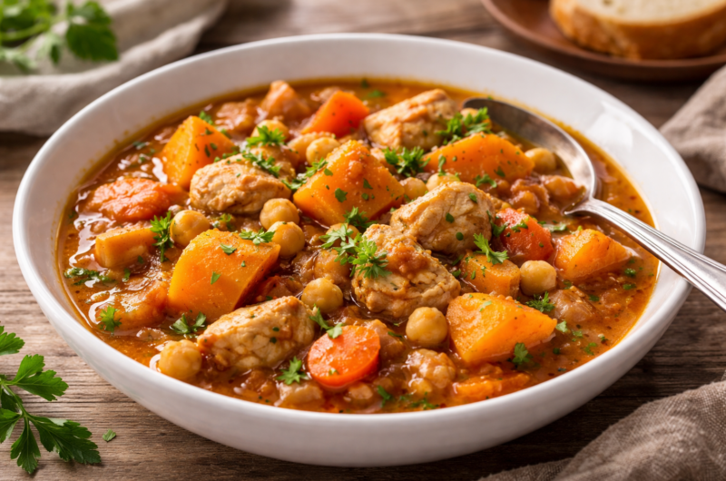 Slow Cooker Sweet Potato Chicken Stew