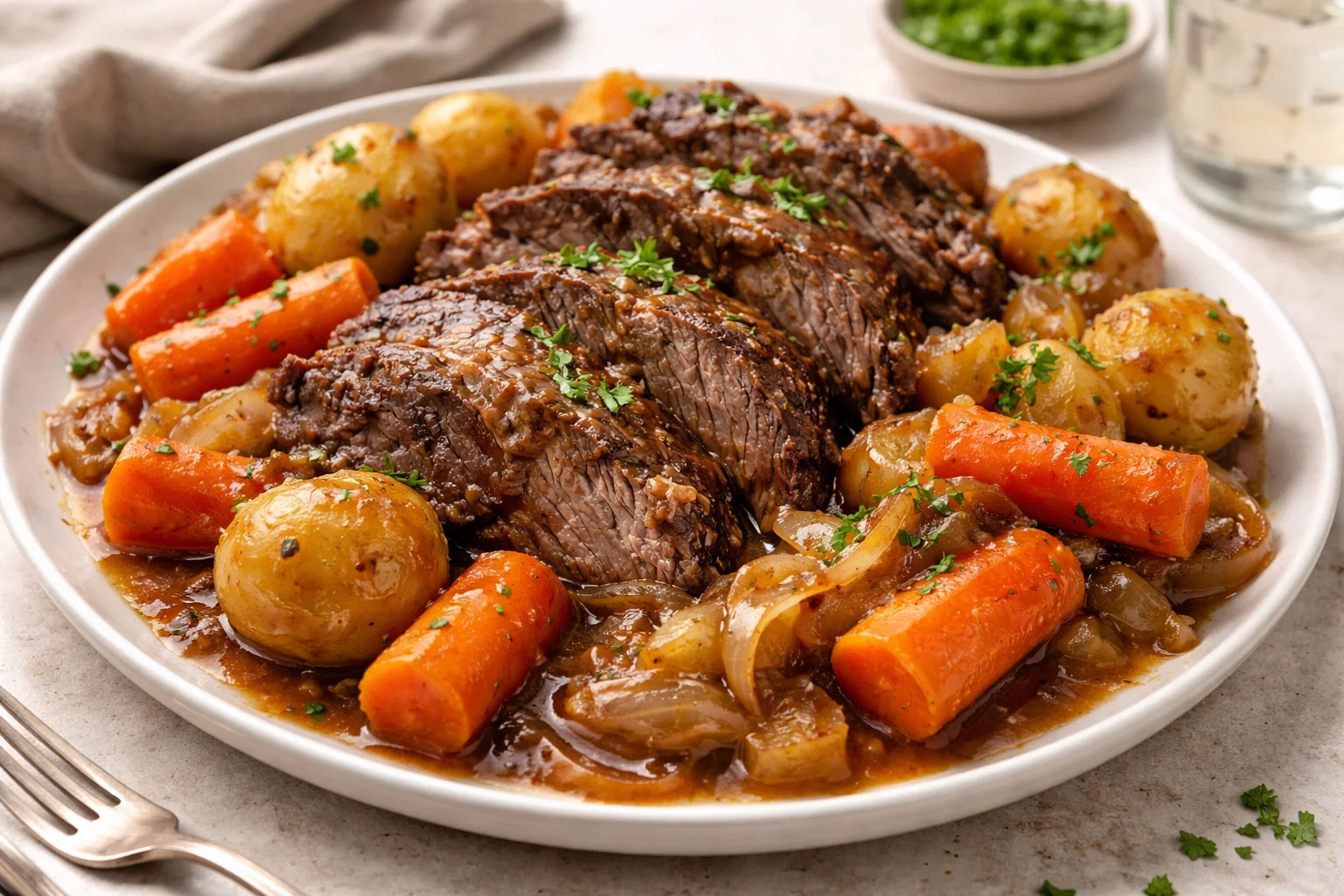 Classic Slow Cooker Beef Chuck Pot Roast with Vegetables