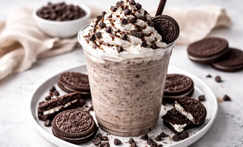 Cookies and Cream Frappuccino with Chocolate Chips