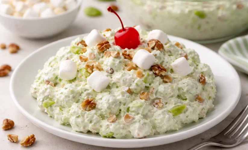 Easy Watergate Salad with Pistachio Pudding and Cool Whip