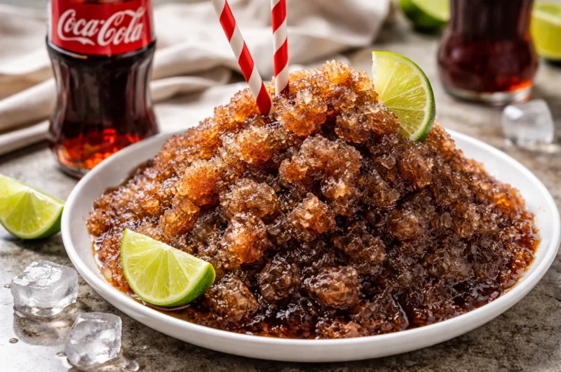 Homemade Coca-Cola Slushie Using Frozen Soda